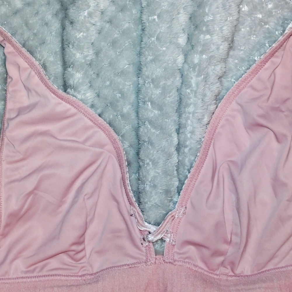 Punk Victoria secret dusty rose velveeteen material , tight elastic, hand washed